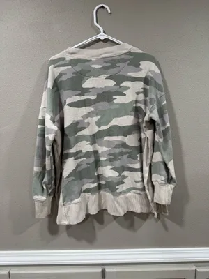 Aerie Camo Crewneck Oversized Fit thumbnail 3