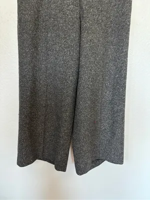 Express Vintage 90s Cropped Wide Leg Wool Silk Blend Dress Pants thumbnail 4