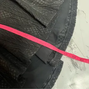 Alice + Olivia black cable circle‎ skirt mini Sz 8 thumbnail 5