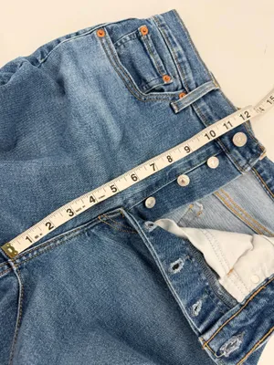 Levi's Jeans Womens 30 Blue Medium Wash Wedgie Straight Stretch Button Fly Ankle thumbnail 8
