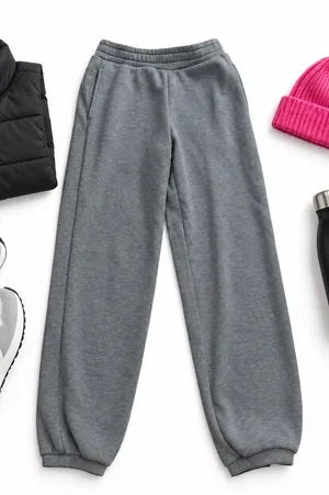 Mondetta Women’s XS Soft Gray Fleece Jogger Pants Pull-On Sweatpants Athleisure thumbnail 1