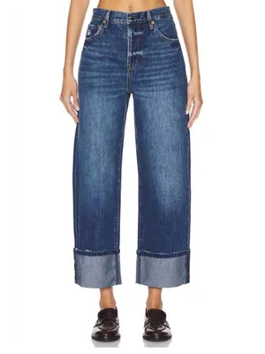 Pistola Ryder High Rise Wide Leg Cuffed Straight Jeans in Fulton Size 26 thumbnail 3
