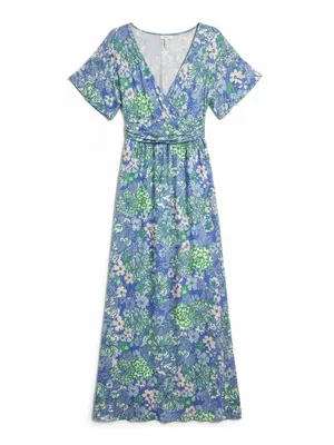 Lilly Pulitzer Parigi Maxi Dress Womens Small Blue Floral NWT Plumes In Bloom thumbnail 5