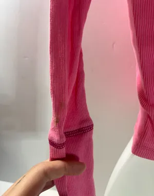 Pink Crop Top Size XXS thumbnail 5