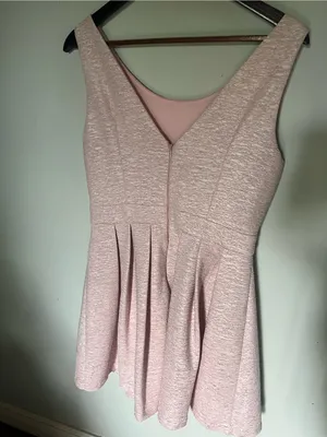 Minuet Petite Pink Bow A-Line Mini Dress thumbnail 4