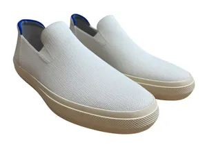 Rothy’s The Original Slip-On Sneaker Bright White Blue Halo W 11.5 M 10 thumbnail 1