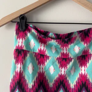 Charlotte Russe Chevron Diamond Pattern Mini Skirt 2010s Bodycon Stretch Retro M thumbnail 7
