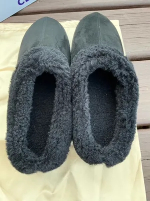 Joy Joy Faux shearling platform outdoor slippers NEW thumbnail 3