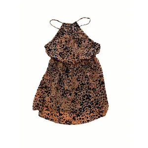 Lulus Intention Brown Leopard Burnout Velvet Print Dress Size M thumbnail 3