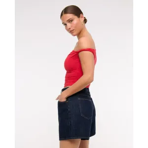 Abercrombie & Fitch Curve Love High Rise Loose Short Size 34 thumbnail 2