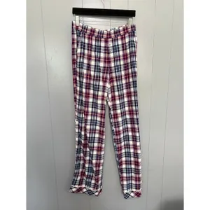 Victoria's Secret Gray Top Purple Plaid Pants Loungewear Pajama Set S Long thumbnail 8