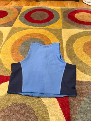 Abercrombie & Fitch YPB Sculptlux Plunge Henley Slim Tank Cropped Workout XL thumbnail 3