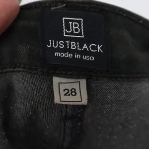Just Black Jeans Womens 28 Flare Dark Olive Green High Rise Patch Pocket thumbnail 2