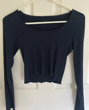 Brandy Melville Navy Long Sleeve thumbnail 1