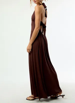 Pacsun Third Charm Alexa Halter Midi Dress thumbnail 3