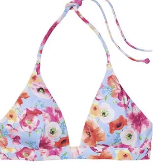 Victoria's Secret Blue Summer Floral Print Bikini Set thumbnail 2