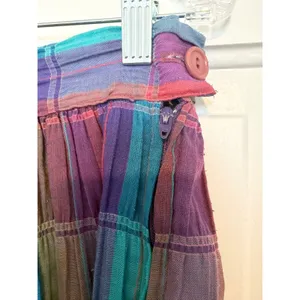 Vintage Avon Fashions Plaid 2 Piece Set Crop Top Midi Skirt Multicolor VTG M/L thumbnail 5