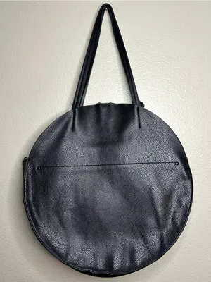 Anthropologie Remi/Reid Vegan Leather Allison Circle Bag in a Bag Stripe Handbag thumbnail 3