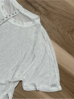 Alo Yoga Dreamer Short Sleeve Top White Women’s Small thumbnail 4