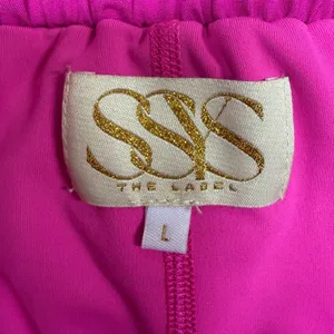 SSYS The Label L Athletic Skort Hot Pink Pocket Activewear Mini Skirt Pickleball thumbnail 4