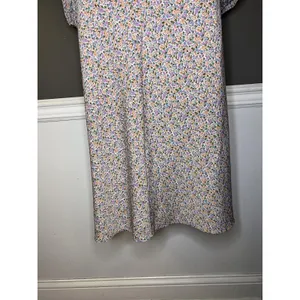 ASTR The Label Dress Womens Medium Blue Floral Cutout Maxi Long Sleeve Boho thumbnail 10
