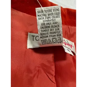 NWT Vintage Tower Hill Sport Blazer Women 16 Red Orange Corduroy Single Button thumbnail 4