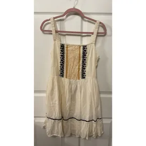 NWOT Band of the Free Indus Embroidered Boho Ruffled Tiered Dress, S thumbnail 3