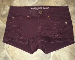 AEO shortie 2 distressed shorts thumbnail 1