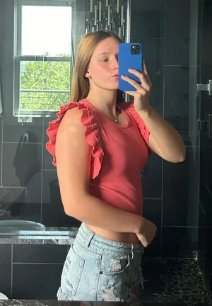 ZARA ruffle top thumbnail 2