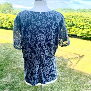 Ann Taylor Lace Peplum Top thumbnail 7