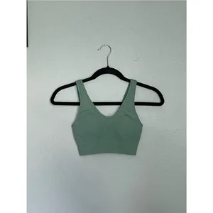 Aerie Seamless Padded Bralette Size XS Sage Green Scoop Neck thumbnail 2