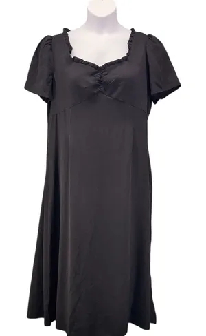 Loft Babydoll Maxi Dress Black‎ 16 thumbnail 1