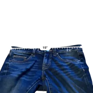 BKE Stella Straight Jeans Womens 25 Dark Wash‎ Blue Low Rise Whiskered Denim thumbnail 7