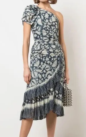 NWOT ulla Johnson Anja one shoulder dress thumbnail 2
