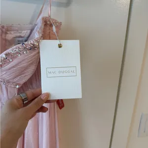 Mac Duggal Strapless Beaded Ruffle High Low Prom Gown Ice Pink Size 4 Princess thumbnail 10