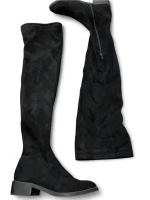 Aldo Black Over-the-Knee Heeled Boots thumbnail 2