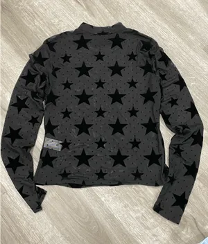 Black mesh long sleeve top Size M thumbnail 2