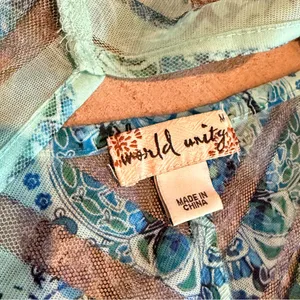 Elegant Blue and Green Striped Blouse thumbnail 5