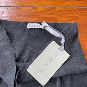 NWT Kookai Paris Jupe Poivre Gray Knit Flounce Mini Skirt Sz 1 (US 2/4)💛🎀 thumbnail 7
