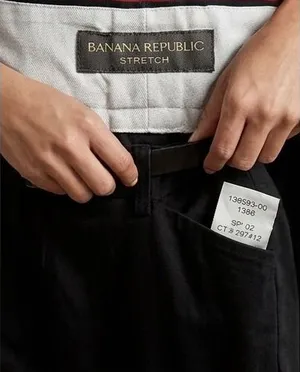 Banana Republic Vintage Essential Stretch Trouser Black Straight Leg Pants‎ 6R thumbnail 1