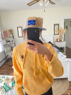 Bee Kind Hoodie Yellow thumbnail 3