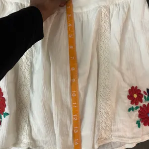 American Eagle Aerie White mini skirt floral embroidered NWOT size medium thumbnail 12