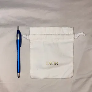 Dior White and Gold Logo Pouch thumbnail 5