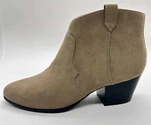 Old Navy Boots Womens 7 Tan Sueded Western Ankle Boots‎ Booties thumbnail 1