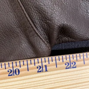 Jacqueline Ferrar VTG Sz Small Chocolate Brown Leather Trench Coat thumbnail 11