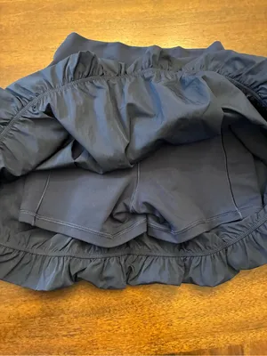 Aerie Bubble Skirt Women’s XS Offline Navy Blue Mini Skirt Built In Shorts thumbnail 4