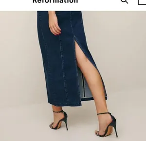Evita Reformation Dress Denim Midi 4 thumbnail 9