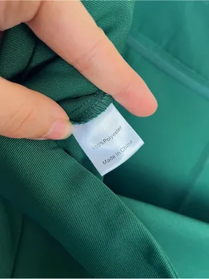 Tuckernuck • Erin Pants wide leg Deep Green dark trouser flat front satin twill thumbnail 8