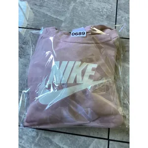 Nike Womens Sportswear Essential Crewneck Sweatshirt Pink White Logo Large thumbnail 7