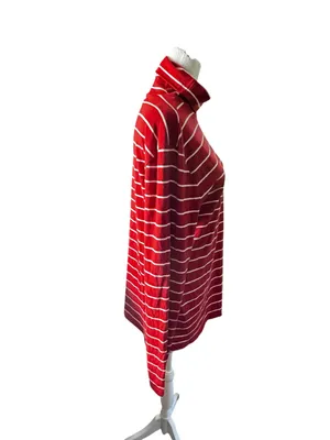 GAP Factory Red & White Striped Turtleneck Sweater thumbnail 3